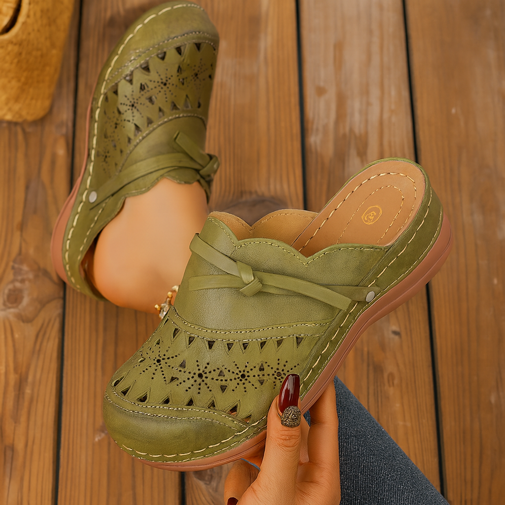 Amelia - Zuecos cómodos con diseño artesanal