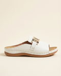Lola - Sandalias con Tira Ancha y Hebilla