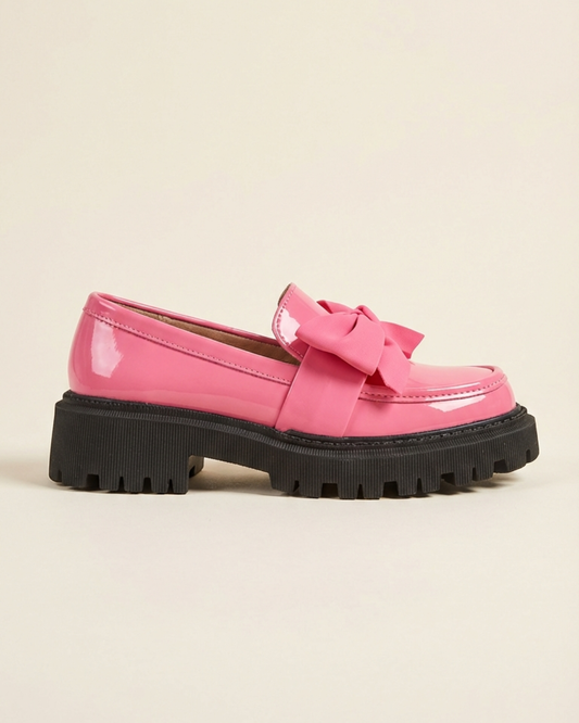 Violeta - Mocasines de plataforma con lazo