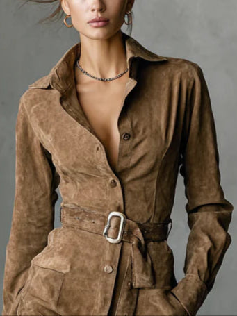 Alba | Vestido midi de manga larga